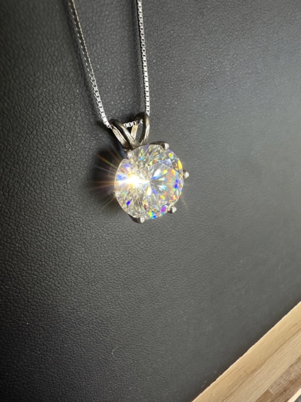4CT Diamond 925 Necklace + Pendant GRA Certificate